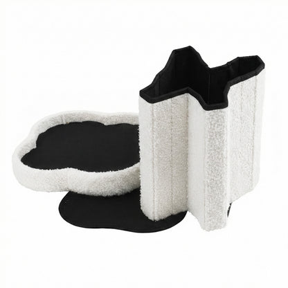 Artiss Storage Ottoman Foot Stool Foldable White