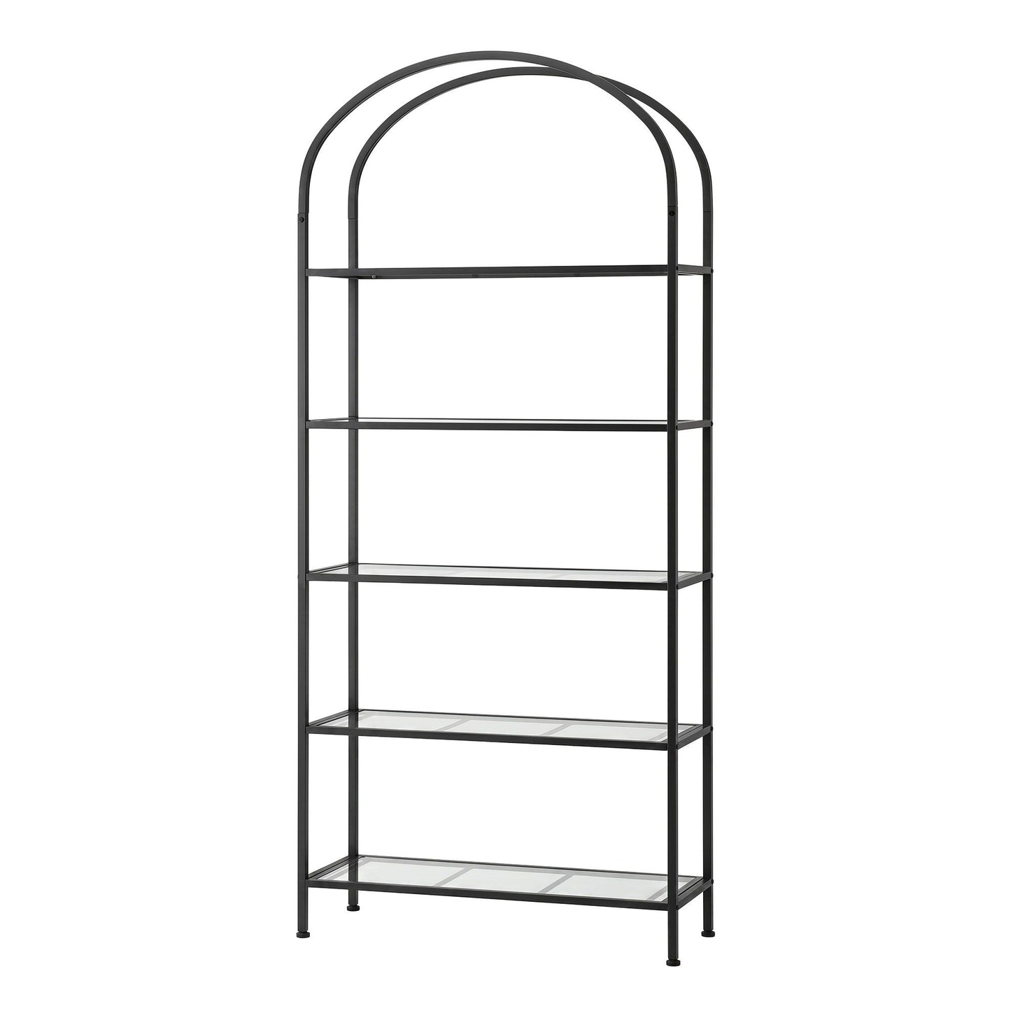 Artiss 5 Tiers Bookshelf Industrial Etagere Bookcase Display Shelf Black