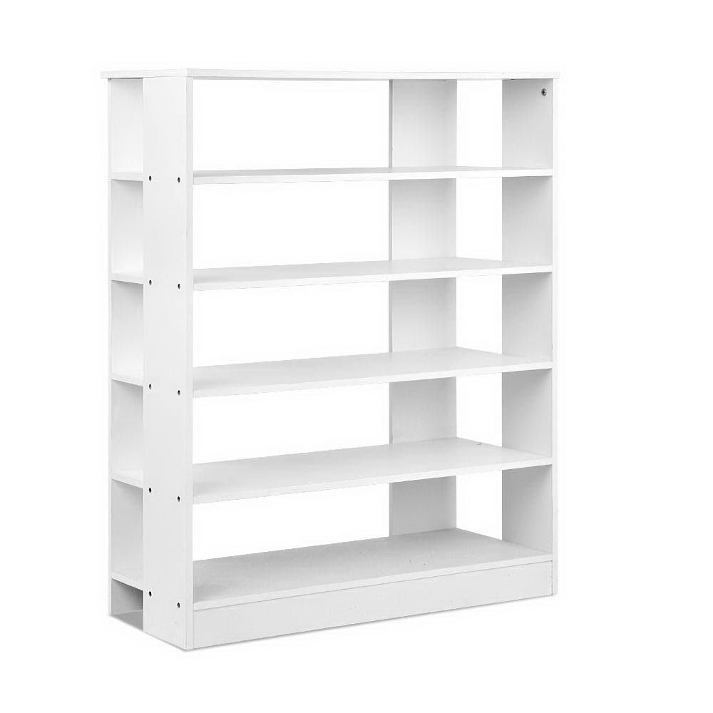 Artiss Shoe Rack Cabinet 30 Pairs 6-Tier Shelf White