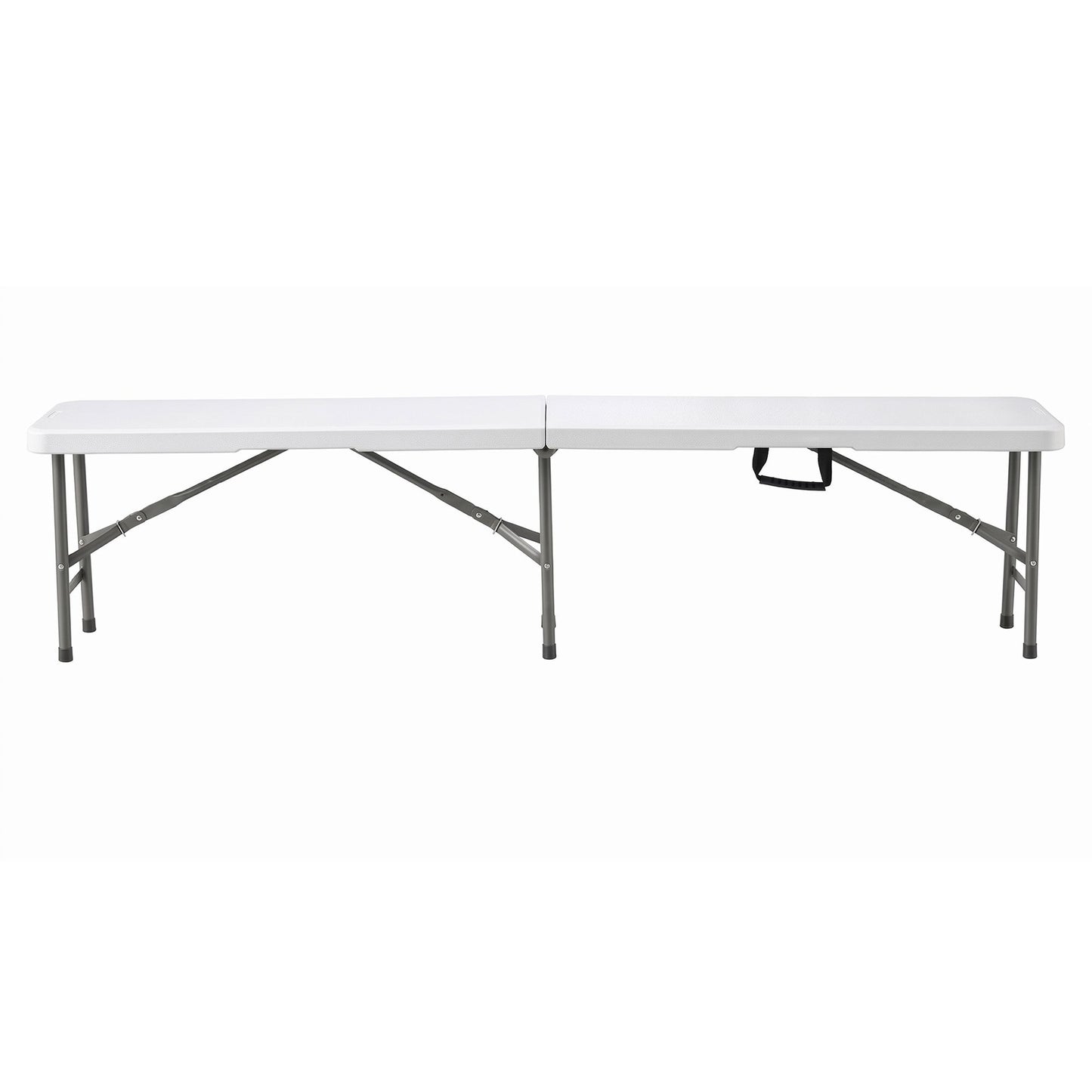 Gardeon 180cm Folding Garden Bench Portable Trestle Seat HDPE Fold In Half White