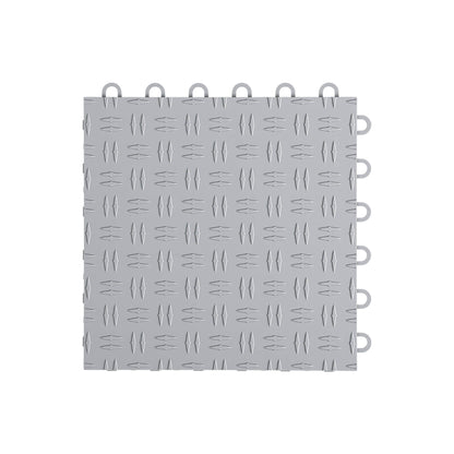 Giantz Garage Floor Tiles Interlocking PP Flooring 25PCS 30x30cm Grey