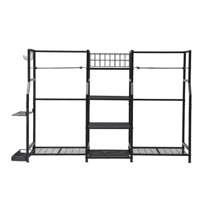 Everfit Golf Bag Storage Golfing Equipment Rack Holds 2 Bags 16 Clubs