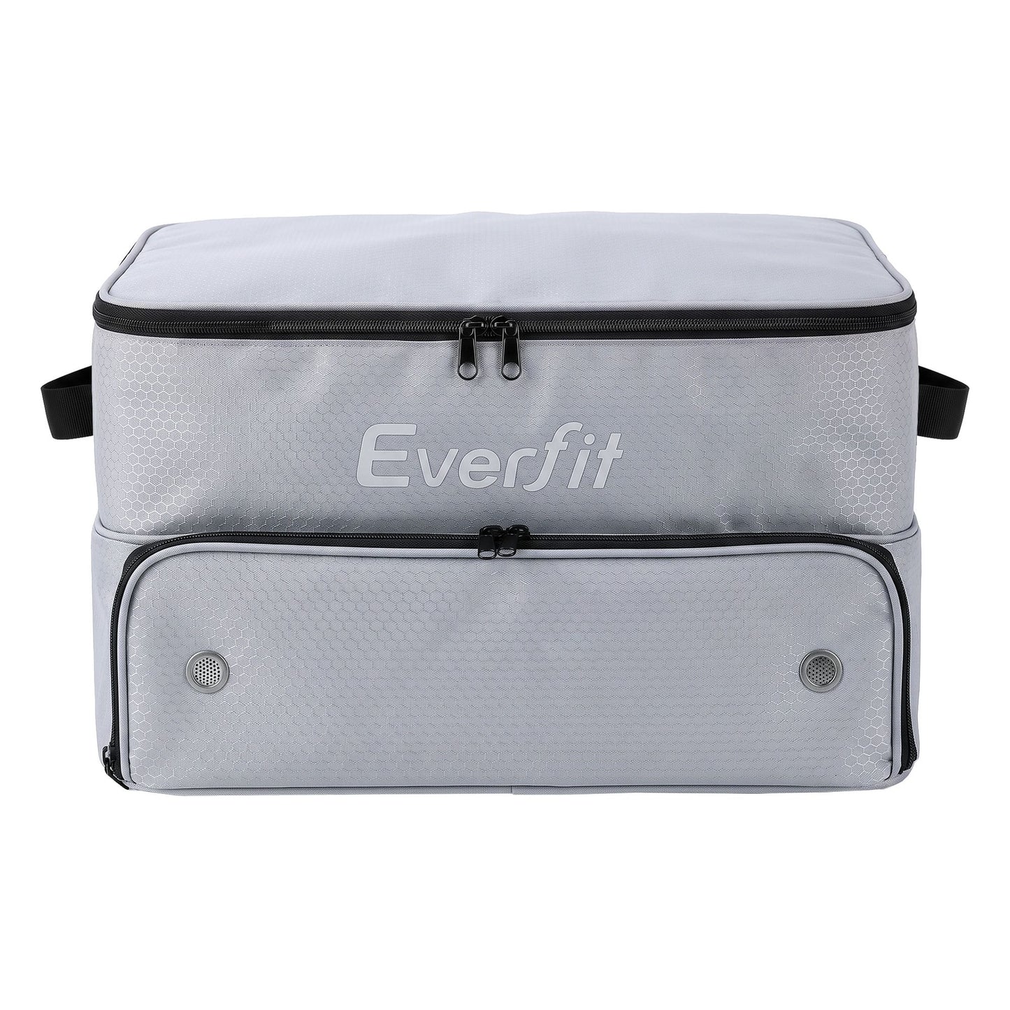 Everfit Golf Trunk Organizer for Car, 2-Tier Golf Storage Bag with Ventilated Shoe Compartment Grey