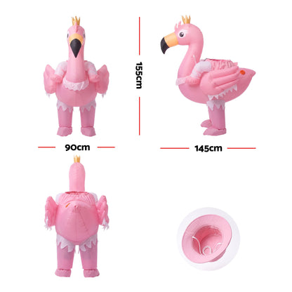 Inflatable Costume Ride On Flamingo Adult Party Suit Pink One Size