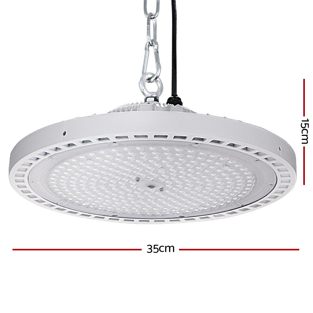 Leier LED High Bay Lights 200W UFO Industrial Shed Warehouse Factory Lamp White