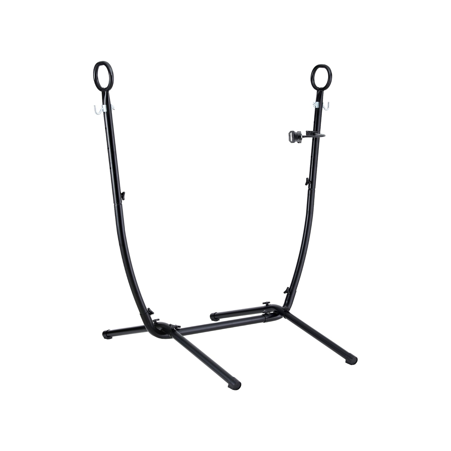 Gardeon Hammock Chair Stand Iron Frame w/ Phone Holder Black