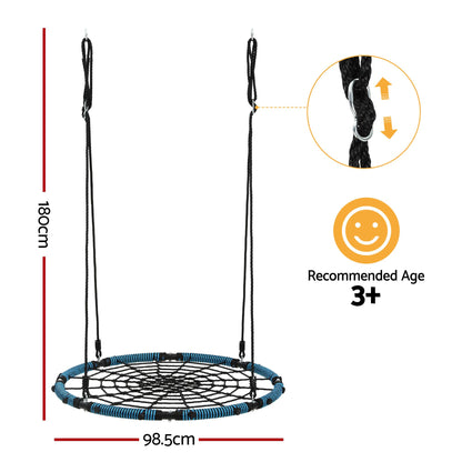 Gardeon Tree Swing Net Hammock 98.5cm for Backyard Porch Outside Playground