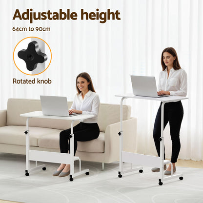 Artiss Laptop Desk Portable Sit Stand Desks Height Adjustable Workstation 80CM White