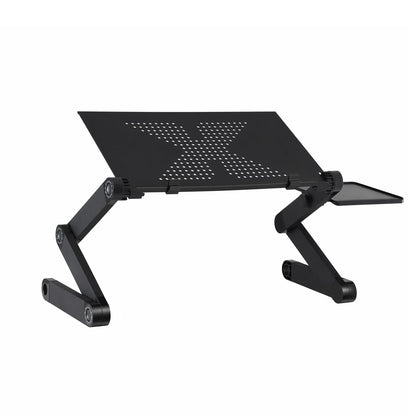 Artiss Laptop Stand Aluminium Computer Riser Foldable Lap Desk Bed Table Black