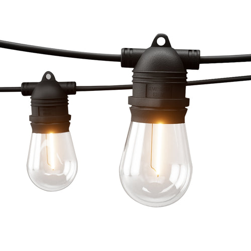 55m Festoon Lights Christmas Fairy String Lights Outdoor Party Garden Decor