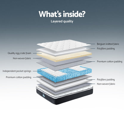 Giselle Bedding 21cm Mattress Euro Top Single