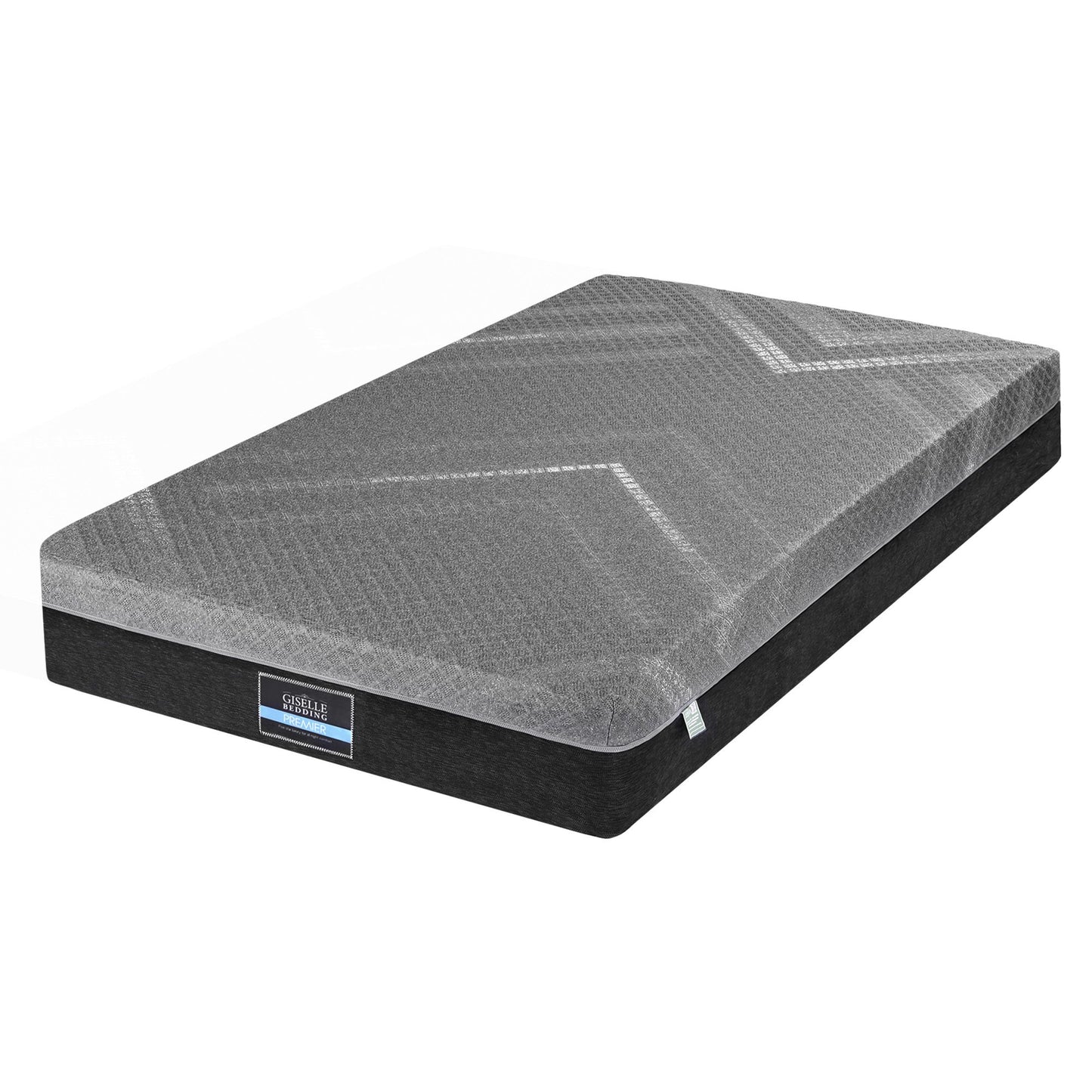 Giselle Single Mattress 26cm Firm Pocket Spring Dual Edge Support Dark Grey