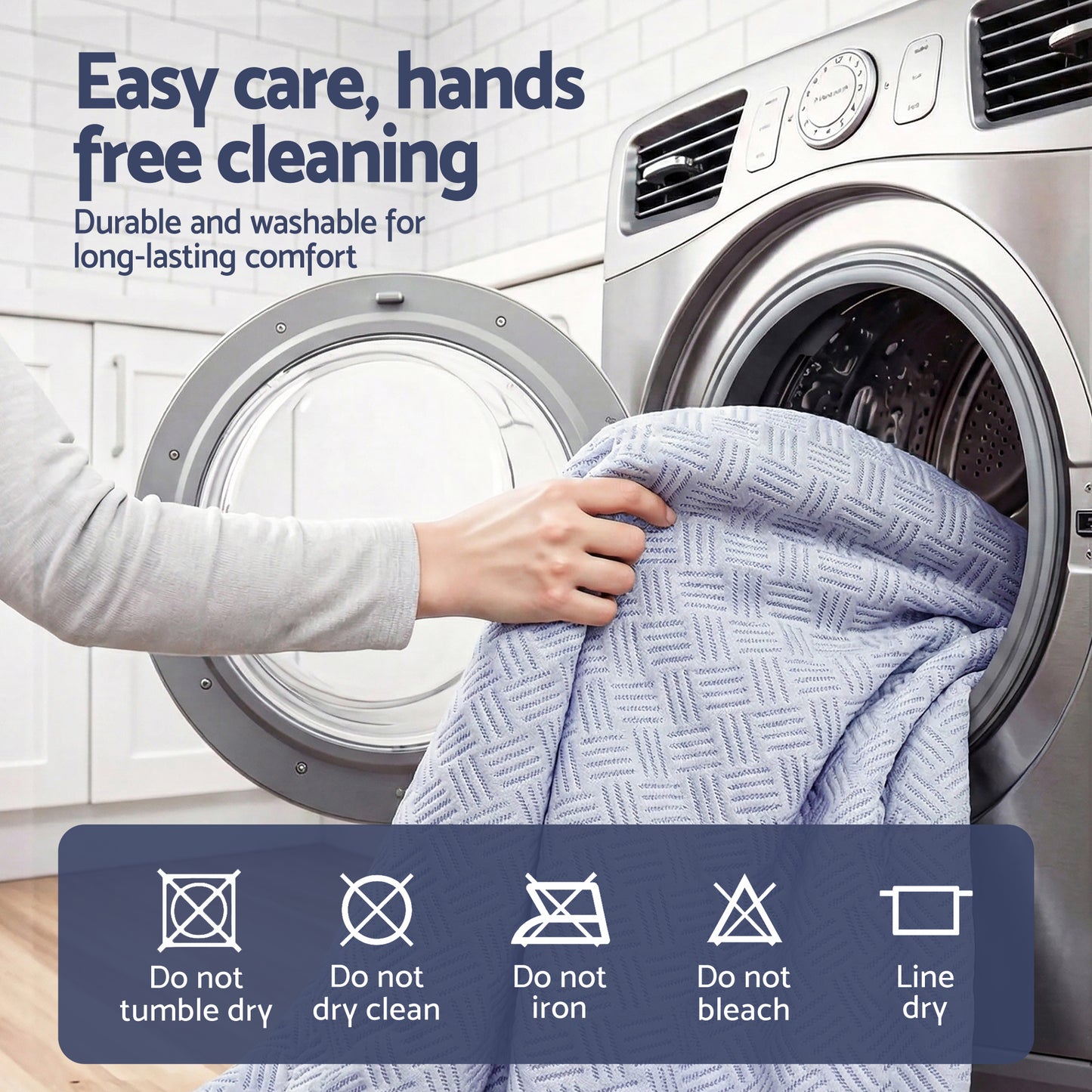 Giselle Cooling Mattress Protector Waterproof Deep Pocket Fitted Cover Queen