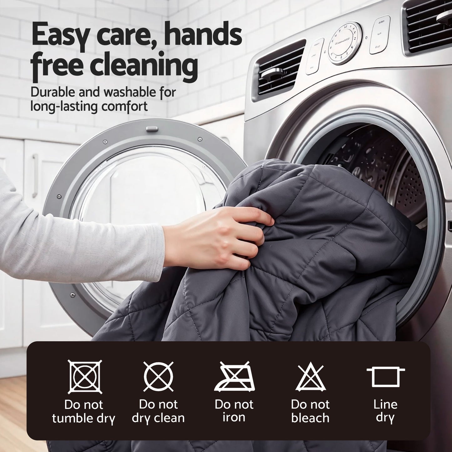 Giselle Water-Resistant Mattress Protector Microfiber 360° Fit King Single