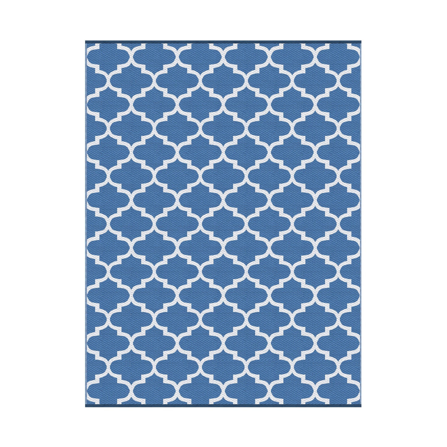 Gardeon Outdoor Rugs 274x366cm Large Carpet Reversible Area Mat PP Dual-Sided Patio Rug Blue