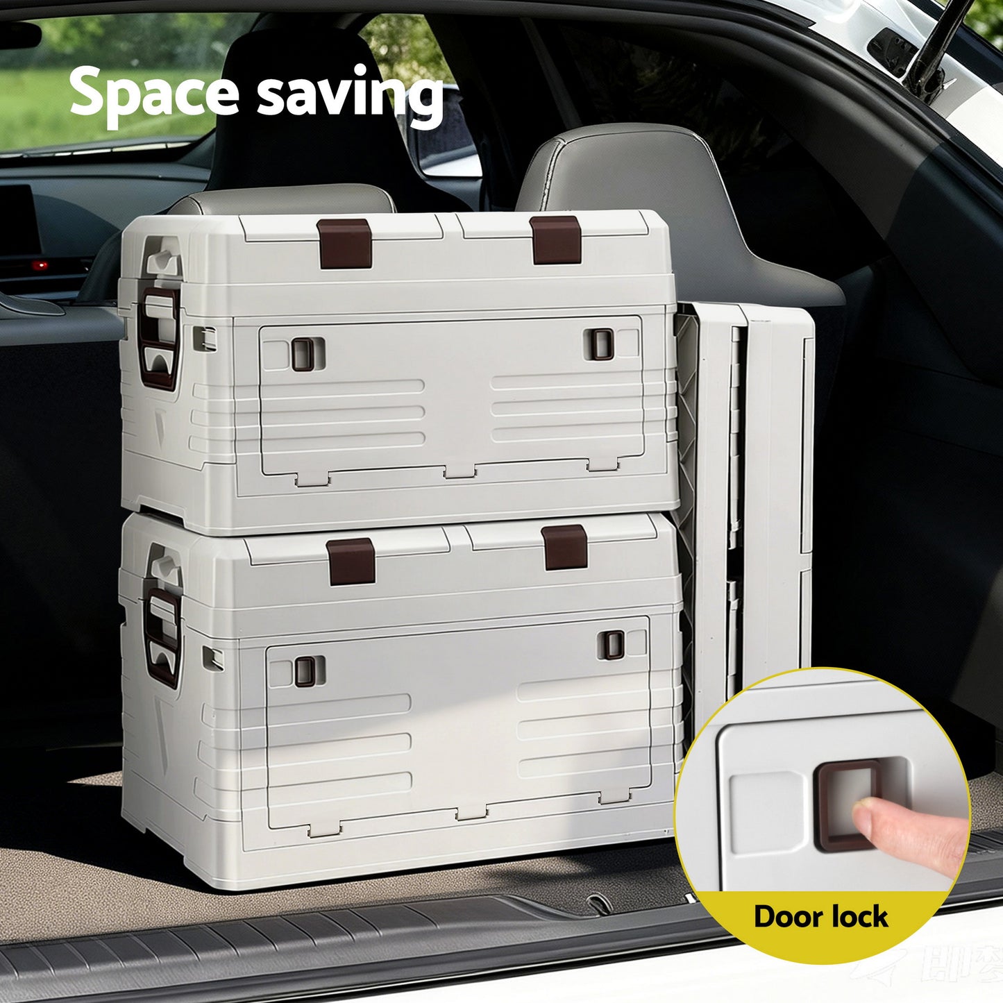 Gardeon 60L Outdoor Storage Box Foldable Camping Collapsible Bins Organizer