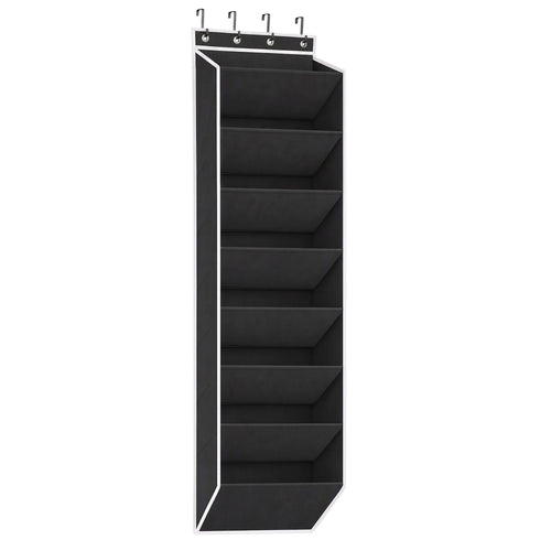 Artiss Over Door Shoe Organiser Storage 8-Tier Pantry Hanger Rack Fabric Black