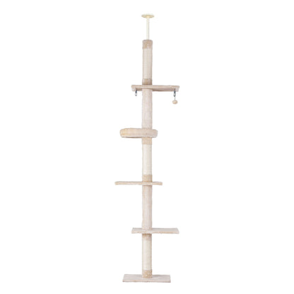 i.Pet Cat Tree 290cm Tower Scratching Cats Post Scratcher Floor to Ceiling Bed