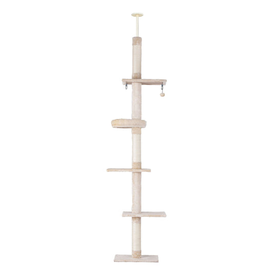 i.Pet Cat Tree 290cm Tower Scratching Cats Post Scratcher Floor to Ceiling Bed