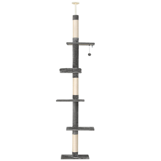 i.Pet Cat Tree 290cm Tower Scratching Post Scratcher Floor to Ceiling Cats Bed