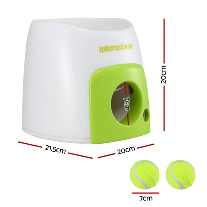 i.Pet 2-in-1 Interactive Dog Treat Dispenser Toy with 2 Balls Green