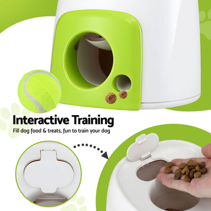 i.Pet 2-in-1 Interactive Dog Treat Dispenser Toy with 2 Balls Green