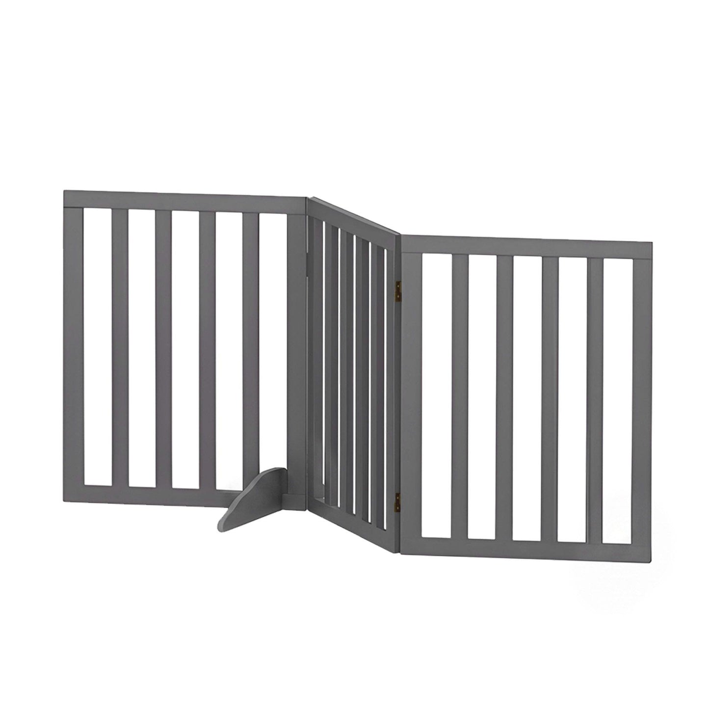 i.Pet Dog Gate Playpen Enclosure 3 Panels Pet Door Fence Wooden Play Pen Stair