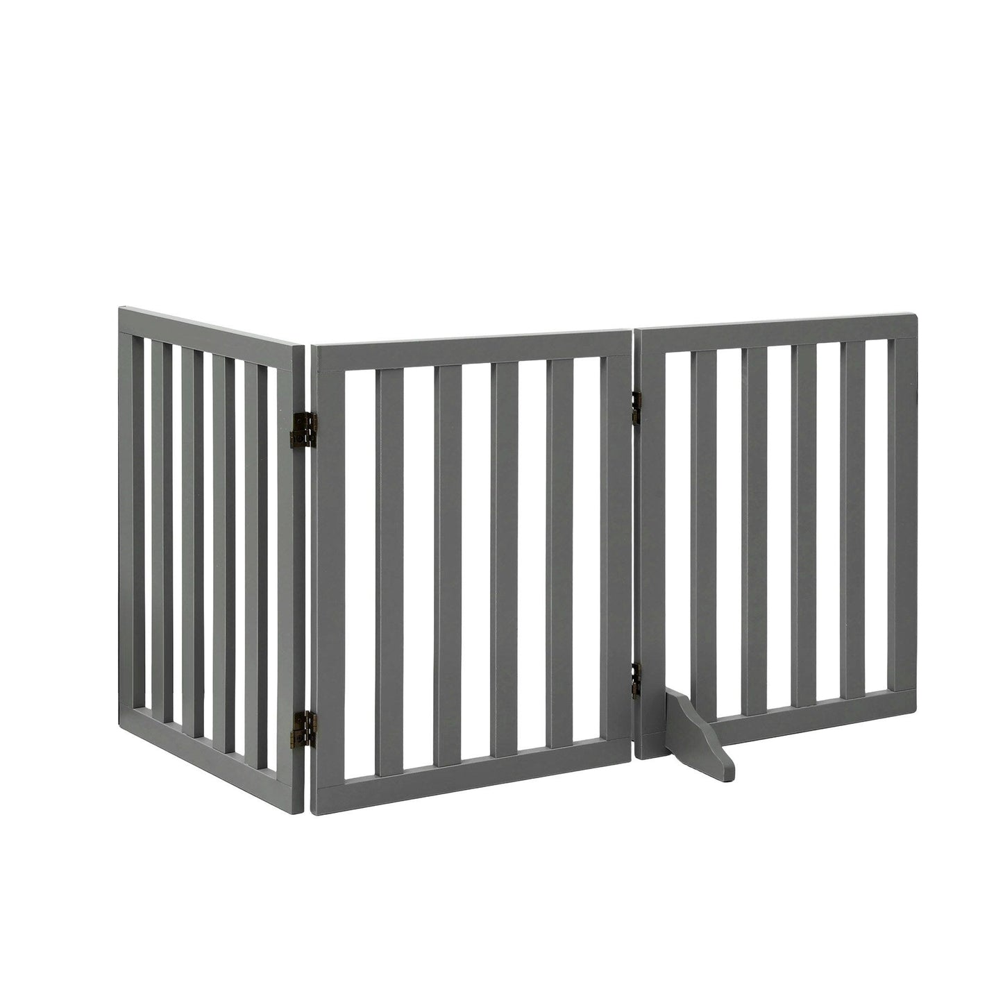 i.Pet Dog Gate Playpen Enclosure 3 Panels Pet Door Fence Wooden Play Pen Stair