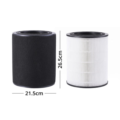 LUVIMO Pet Air Purifier Replacement Filter H13 HEPA w/ Activated Carbon Washable Pre-filter