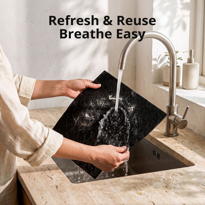 LUVIMO Pet Air Purifier Replacement Filter H13 HEPA w/ Activated Carbon Washable Pre-filter