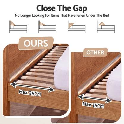 Giselle Double Bed Wedge Pillow For Headboard, Close Gap And Stop Pillows Sliding, Perfect For Dorm Or Tatami Reading, 25D Foam Mattress Gap Filler With 2 Side Pockets, Washable 110gsm Cover