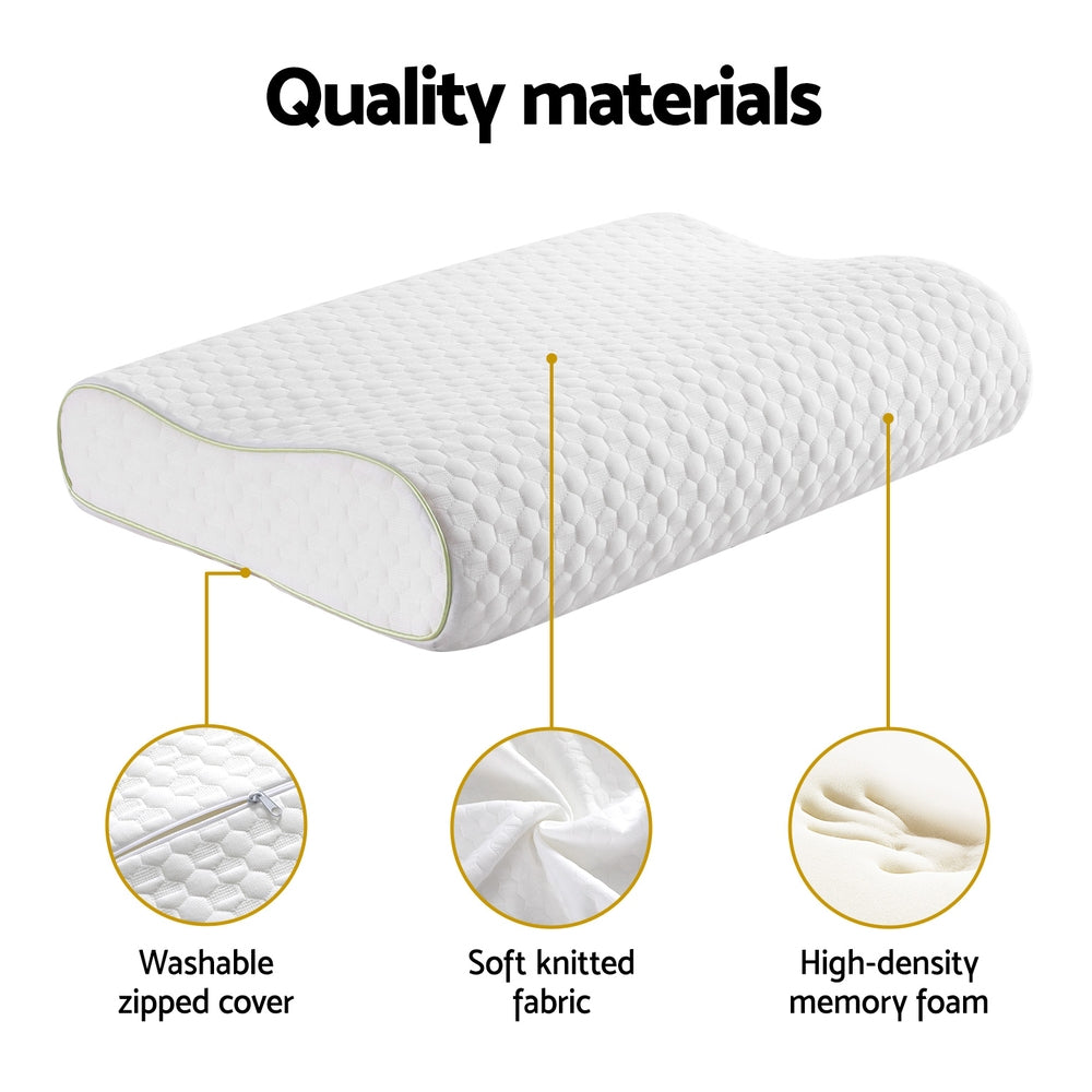 Giselle Memory Foam Pillow Contour Neck