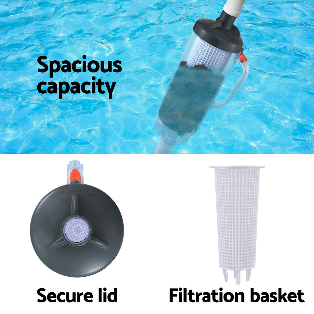 Aquabuddy Pool Leaf Canister Cleaner Suction Catcher In-ground Swimming Pools