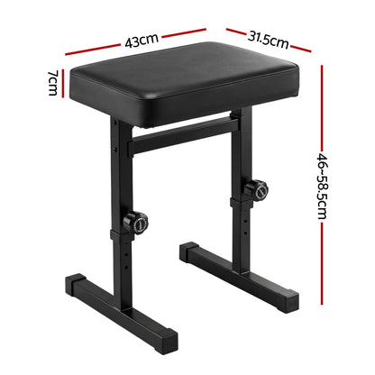 Alpha Piano Bench Adjustable Seat Heavy Duty H-Shape Piano Stool Black
