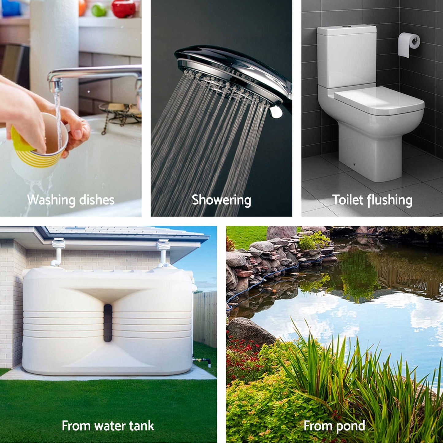Giantz Garden Water Pump Auto Controller Tank Farm Irrigation House 800W Max.