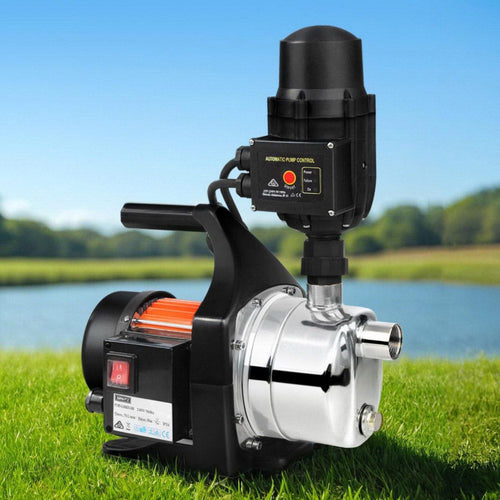 Giantz Garden Water Pump High Pressure 800W Max. Tank Rain Farm Irrigation House Black