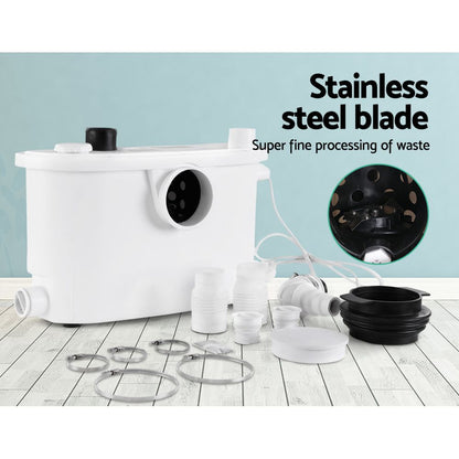 Giantz Macerator Sewerage Pump Waste Water Marine Toilet Disposal Unit Clean