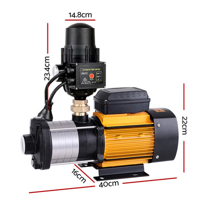 Giantz Garden Water Pump High Pressure 2000W 5-Stage Tank Irrigation Black