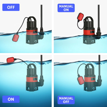 Giantz Garden Submersible Pump 550W Dirty Water Bore Tank Well?Steel Sewerage