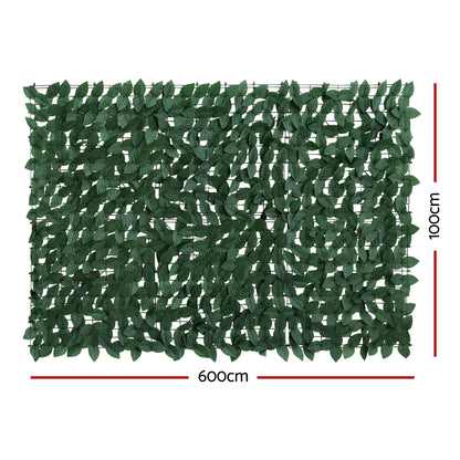 Gardeon Artificial Ivy Privacy Fence Screen Greenery Backdrop Panel for Balcony Patio Garden