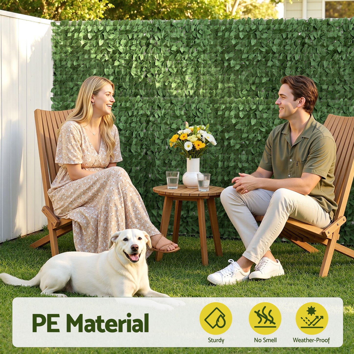 Gardeon Artificial Ivy Privacy Fence Screen Greenery Backdrop Panel for Balcony Patio Garden