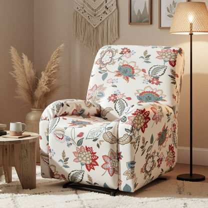 Artiss Split Stretch Recliner Chair Cover, Printed Non Slip Pet Friendly Washable Slipcover for Single Armchair