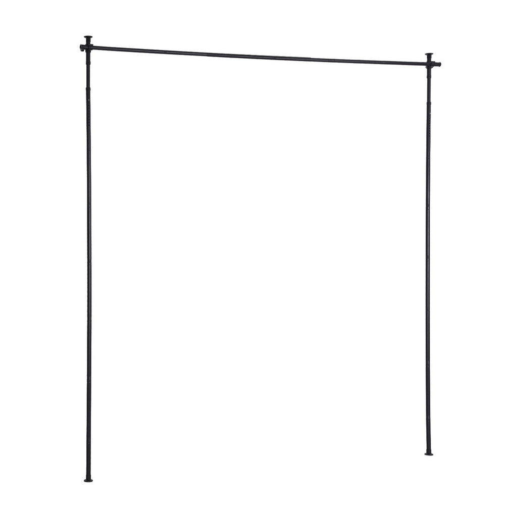 Artiss Room Divider Curtain Rod Extendable Black