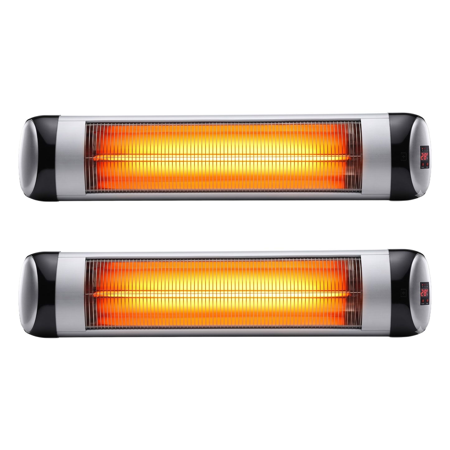 Devanti 2PCS Electric Radiant Strip Heater Outdoor Indoor Patio Infrared Heaters 2000W