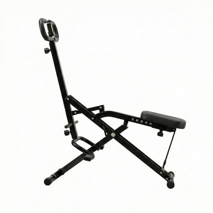 Everfit Foldable Squat Machine Deep Squat Rowing Machine 5 Adjustable Seat Home Gym