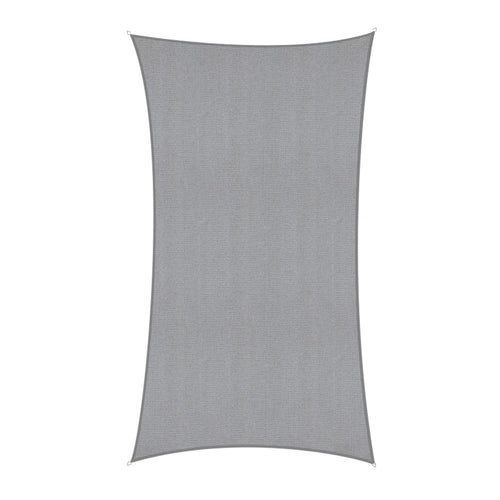 Instahut Sun Shade Sail Cloth 98% UV Block Outdoor Canopy Rectangle 2X5M Grey