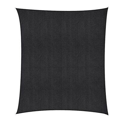 Instahut Sun Shade Sail Cloth 98% UV Block Outdoor Canopy Rectangle 5X6M Black