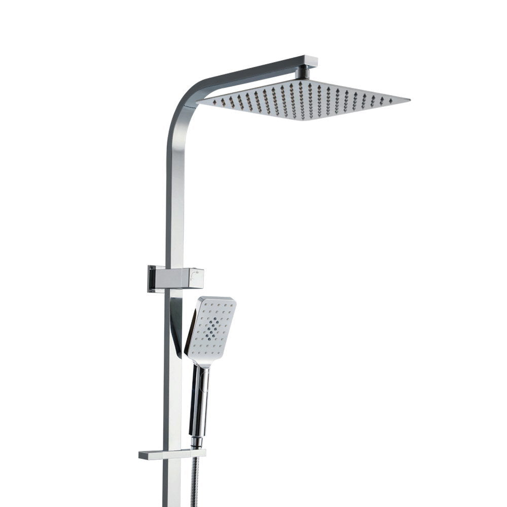 Cefito 10'' Rain Shower Head Set Handheld Square High Pressure Chrome