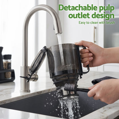 DEVANTI Slow Juicer Cold Press 200W for Fruit Vegetable Juice