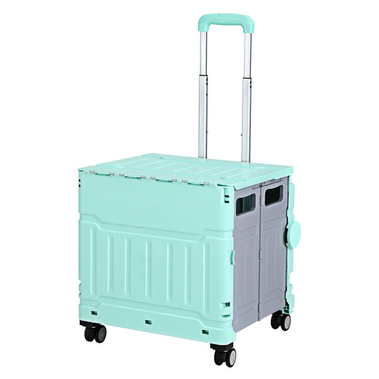 Emajin Shopping Trolley Cart 75L Foldable Green